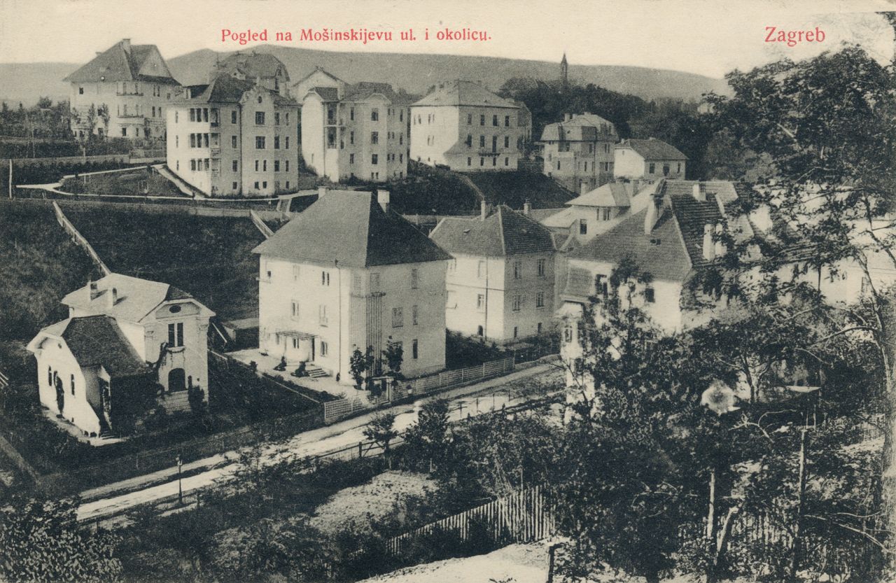 Ulica Adolfa pl. Mošinskog (današnja ulica Vladimira Nazora), oko 1910. godine